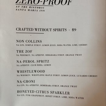 The Tap Room - "Zero Proof" sounds much more dignified - well done! - Cocktail Bars Near Me - Santa Maria, California The Tap Room - "Zero Proof" sounds much more dignified - well done! - Cocktail Bars Near Me - Santa Maria, California