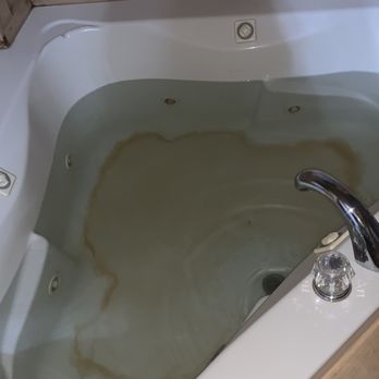Cabins USA - Film on bottom of jacuzzi when we added water. It didn't look like this before the water was ran. - Vacation Rentals Near Me - Sevierville, Tennessee Cabins USA - Film on bottom of jacuzzi when we added water. It didn't look like this before the water was ran. - Vacation Rentals Near Me - Sevierville, Tennessee