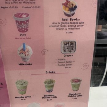 On A Roll - menu 2026 - Ice Cream & Frozen Yogurt Near Me - Anaheim, California