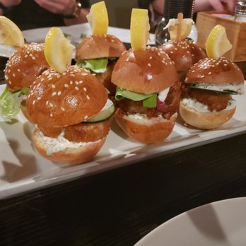 Layered Cakerie - Fish sandwich (Cod) (note we got sliders (catered event) but the regular size is huge - Bakeries Near Me - Montclair, California Layered Cakerie - Fish sandwich (Cod) (note we got sliders (catered event) but the regular size is huge - Bakeries Near Me - Montclair, California