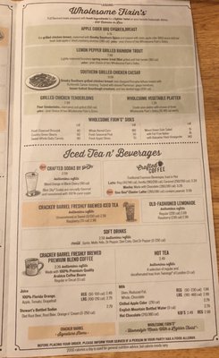 Menu photo 4 Cracker Barrel Old Country Store Rocky Mount, NC