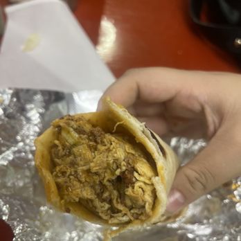 Villa Arcos - chorizo and egg breakfast taco $3.55 - Mexican Near Me - Houston, Texas