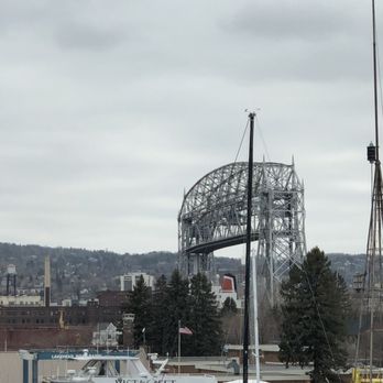 Fairfield by Marriott Inn & Suites Duluth Waterfront - Boat arriving from our window view - Hotels Near Me - Duluth, Minnesota