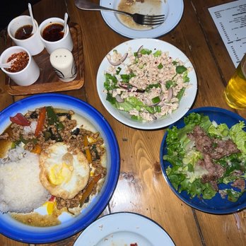 Be More Thai Restaurant - Bangkok Street Ka Pow Larb Gai Salad Crying Tiger - Thai Near Me - Baltimore, Maryland Be More Thai Restaurant - Bangkok Street Ka Pow Larb Gai Salad Crying Tiger - Thai Near Me - Baltimore, Maryland