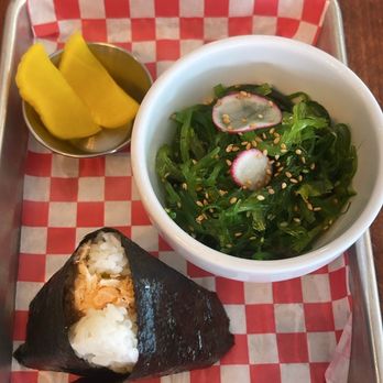 Okome House - Yuzu salmon w/ Kukiwakame Salad - Japanese Near Me - Minneapolis, Minnesota