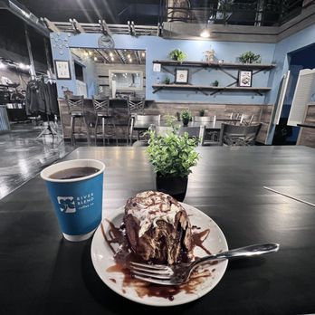 River Blend Coffee - Early morning caffeine & sugar boost! They use DARK chocolate in their Chocolate Cinnamon Roll. - Coffee & Tea Near Me - Lake Havasu City, Arizona