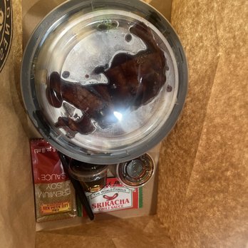Teriyaki Madness - To-go bag included extra teriyaki sauce, soy sauce and sriracha - Asian Fusion Near Me - Elizabeth, New Jersey