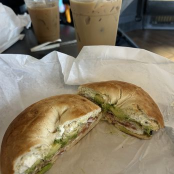 Cassidy's Corner Cafe - 4 Signature Iced 4-2-1 Coffee and Desi breakfast bagel - Donuts Near Me - Lakewood, California