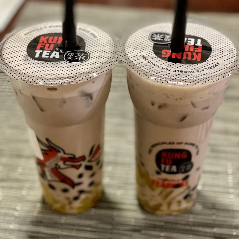 Kung Fu Tea - Taro milk tea with bubbles & mango jelly - Bubble Tea Near Me - Columbus, Ohio Kung Fu Tea - Taro milk tea with bubbles & mango jelly - Bubble Tea Near Me - Columbus, Ohio