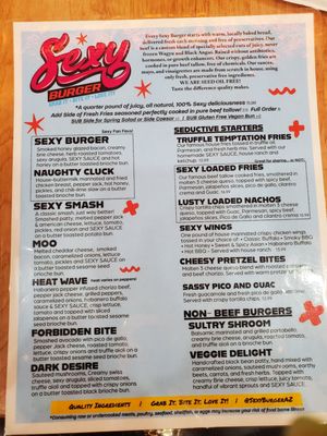 Menu photo 5 Sexy Burger Tempe, AZ Menu photo 5 Sexy Burger Tempe, AZ