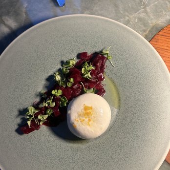 Saint Bibiana - Burrata with beets - Italian Near Me - Savannah, Georgia