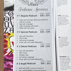 Angel Nails - Menu