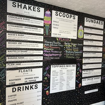 Seaside Scoops - Menu - Desserts Near Me - Newport, Rhode Island