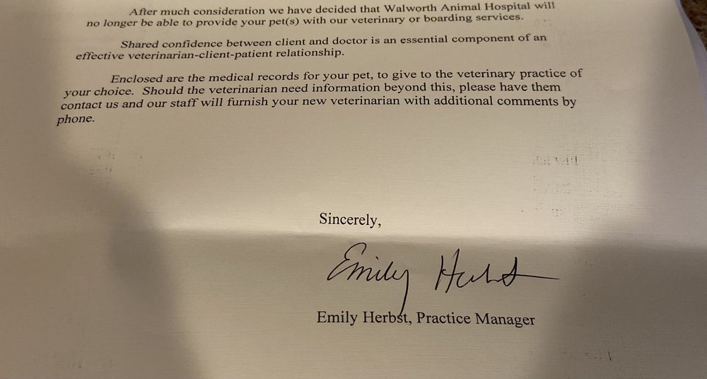 WALWORTH ANIMAL HOSPITAL 15 Reviews 1711 Penfield Walworth Rd