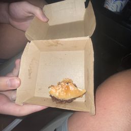 Ate my whole burger didnt see before I got in the car