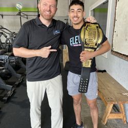 Procare Chiropractic & Sports Therapy - Dr G with local MMA amateur champion Sebastian Rodriguez