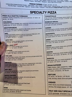 Menu photo 3 Bazbeaux Pizza Indianapolis, IN Menu photo 3 Bazbeaux Pizza Indianapolis, IN