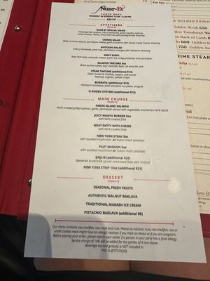 Menu photo 1 Nusr-Et Steakhouse Beverly Hills Beverly Hills, CA Menu photo 1 Nusr-Et Steakhouse Beverly Hills Beverly Hills, CA