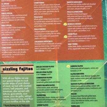 Puerto Vallarta - Menu - Mexican Near Me - Plainfield, Indiana