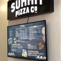 Summit Inn Pizza - Menu board