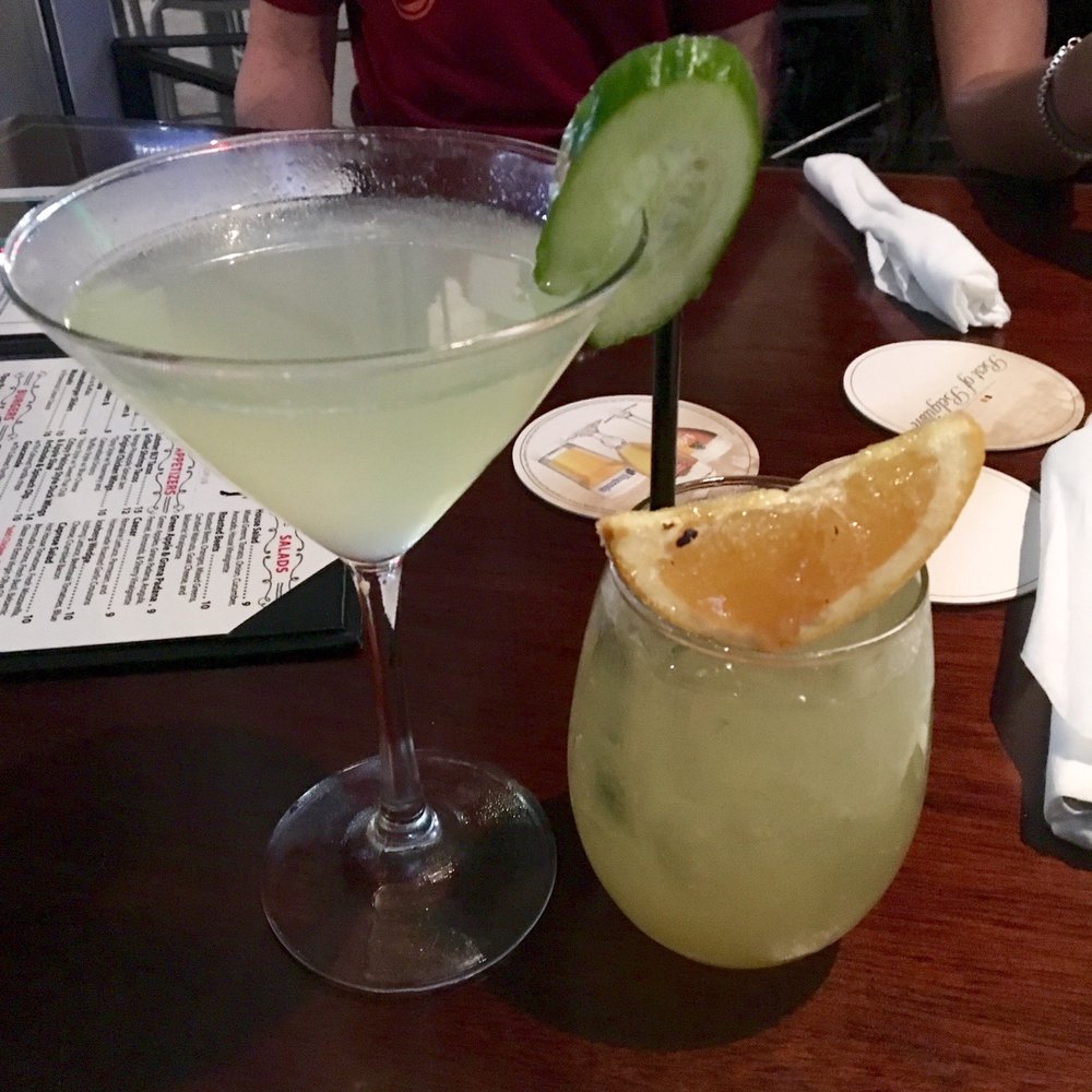 The Tipsy Boar - Cucumber Lime Sage Martini AND Burnt Orange Margarita - New American Near Me - Hollywood, Florida The Tipsy Boar - Cucumber Lime Sage Martini AND Burnt Orange Margarita - New American Near Me - Hollywood, Florida