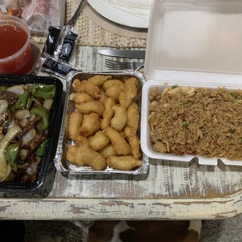 QQ China - Family Dinner for 2; Pepper Steak & Onions, Sweet & Sour Chicken, Family Fried Rice, missing are the Crab Rangoons & Eggroll - Chinese Near Me - Oklahoma City, Oklahoma QQ China - Family Dinner for 2; Pepper Steak & Onions, Sweet & Sour Chicken, Family Fried Rice, missing are the Crab Rangoons & Eggroll - Chinese Near Me - Oklahoma City, Oklahoma