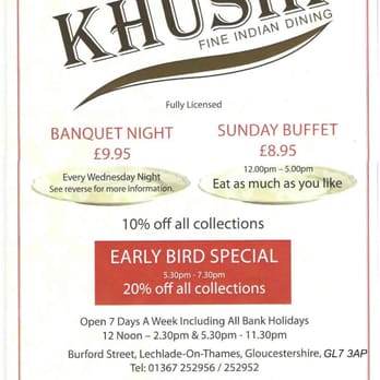Khushi - Indian Near Me - Lechlade, GLS Khushi - Indian Near Me - Lechlade, GLS