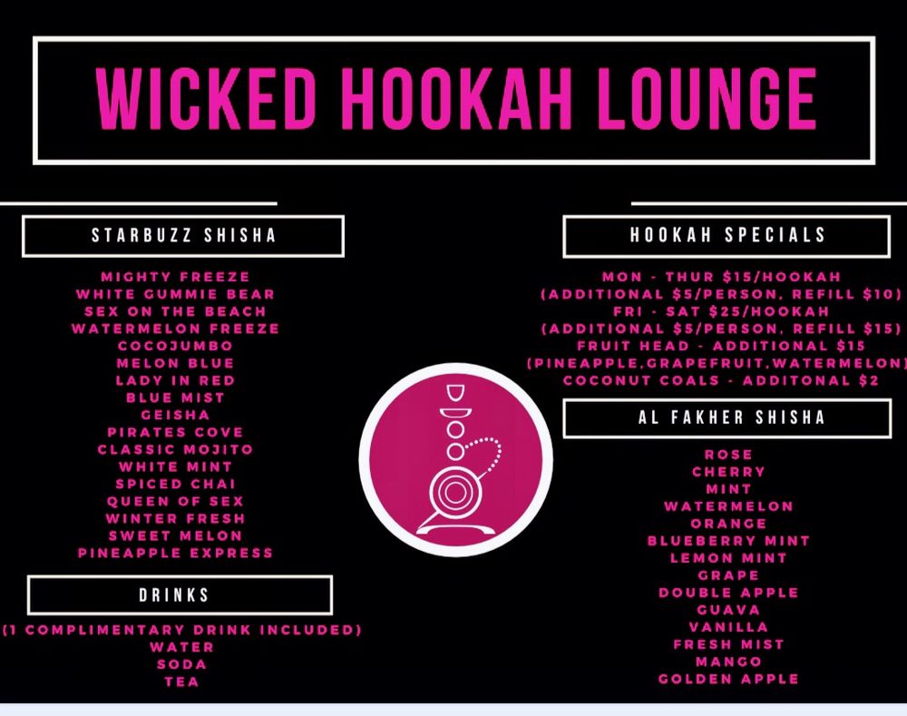 WICKED HOOKAH LOUNGE 1428 Millersport Hwy, Buffalo, New York Hookah Bars Phone Number Yelp