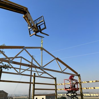 Nail It Down Construction - Setting Pole Barn Trusses - General Contractors Near Me Nail It Down Construction - Setting Pole Barn Trusses - General Contractors Near Me