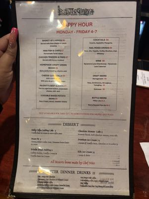 Menu photo 1 McGinty's Public House Silver Spring, MD Menu photo 1 McGinty's Public House Silver Spring, MD