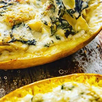 Makin Groceries - Spinach and artichoke stuffed spaghetti squash - Food Delivery Services Near Me - Biloxi, Mississippi