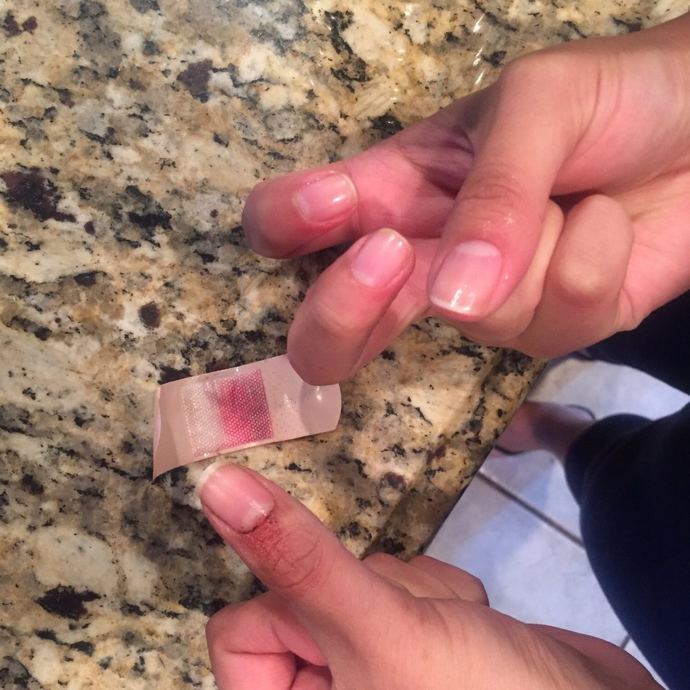 She cut 4 of my fingers. My thumb was the worst. She cut 4 of my fingers. My thumb was the worst.