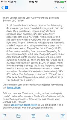 Auto Warehouse Sales & Service