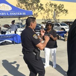 Jacobs Center For Neighborhood Innovation - SDPD Captain line dancing supporting community