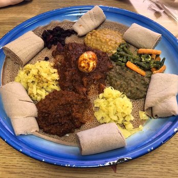 Awash Ethiopian Cuisine - D2. Doro Wet C1. Vegetarian Combo - Ethiopian Near Me - Lancaster, Pennsylvania