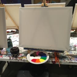 Burlington Paint and Sip Studio - Ahhh a blank canvas!