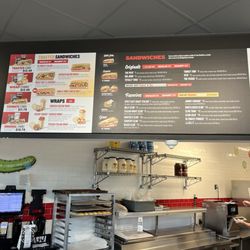 Jimmy John's - Menu board as of August 2026