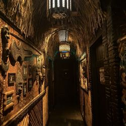 Hallway to the bathrooms