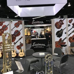Image360 Corona - Eastman Musical Instrument's NAMM booth trade show display, 2017 on printed vinyl.