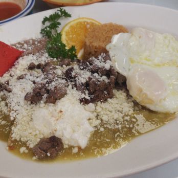 El Chapala Seafood Restaurant - My delicious green chilaquiles, best in town! I love this dish. - Mexican Near Me - Riverside, California El Chapala Seafood Restaurant - My delicious green chilaquiles, best in town! I love this dish. - Mexican Near Me - Riverside, California