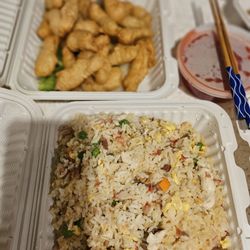 PC Restaurant - House Special Fried Rice and Sweet and Sour Chicken (sauce separated)