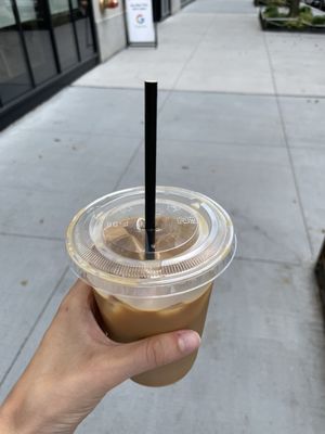 Photo of Stone Street Coffee Company - New York, NY, US. Iced vanilla oat milk latte