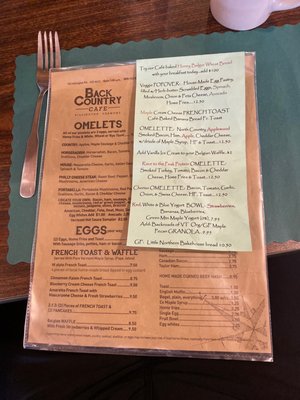 Menu photo 4 Back Country Cafe Killington, VT