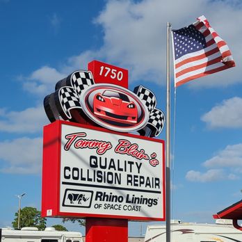 Tommy Blair's Quality Collision Repair - Sign Close - Body Shops Near Me - Rockledge, Florida Tommy Blair's Quality Collision Repair - Sign Close - Body Shops Near Me - Rockledge, Florida