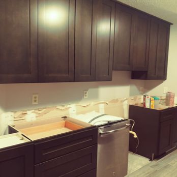 L&T Kitchen and Bath - Custom cabinetry- angles walls at either end of the kitchen - Kitchen & Bath Near Me - Jacksonville, Florida