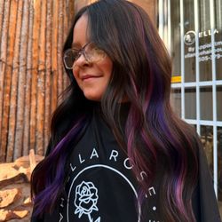Ella Rose Hair Boutique - Pops of color for this beauty!!