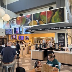 The food selection and procurement area with model diners
