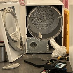 Appliance Doctor - Dryer while being fixed and ducts cleared