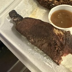 Brookville Grille - The coal of a "prime rib" these scam artists tried to pass off