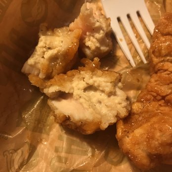 Wingstop - Even if the food I order is less than quality I usually finish it. Had to throw this out, Look at the inside of this wing - Chicken Wings Near Me - Worcester, Massachusetts Wingstop - Even if the food I order is less than quality I usually finish it. Had to throw this out, Look at the inside of this wing - Chicken Wings Near Me - Worcester, Massachusetts